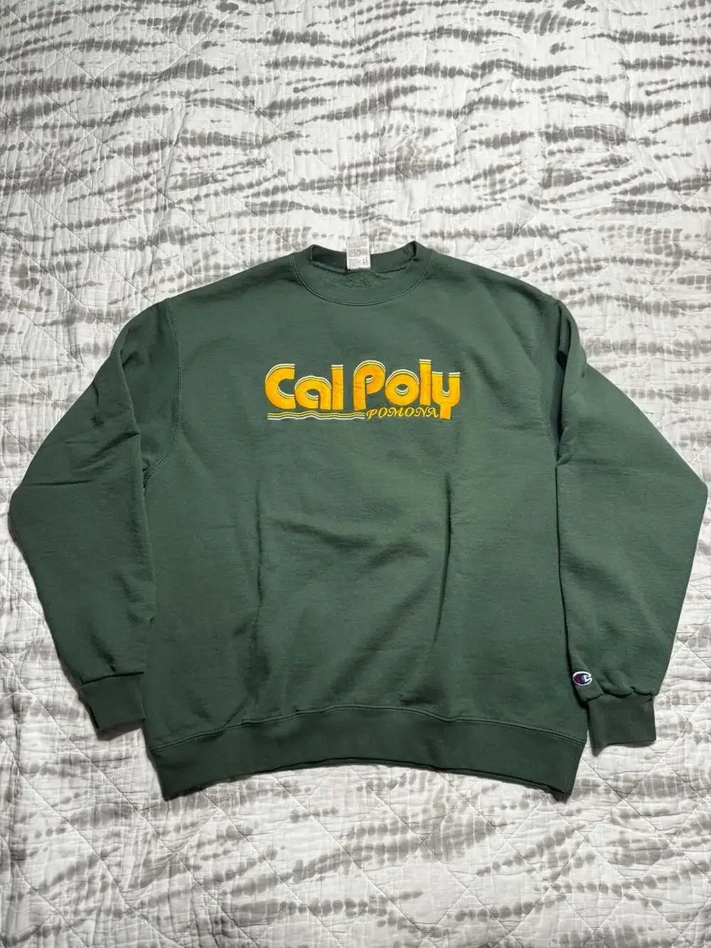 Champion Cal Poly Pomona Green Crewneck Sweatshirt XL
